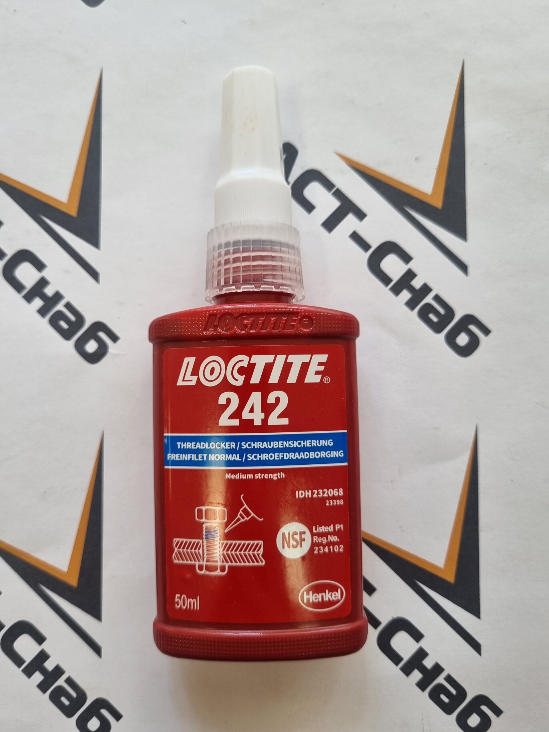 Фиксатор резьбы Loctite 242 (синий) 50 мл Фиксатор резьбы Loctite 242 (синий) 50 мл